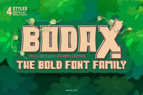 Bodax: A Bold Display Font for Standout Web Design