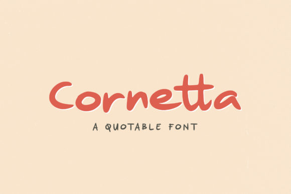 Cornetta: A Joyful Display Font for Creative Crafters