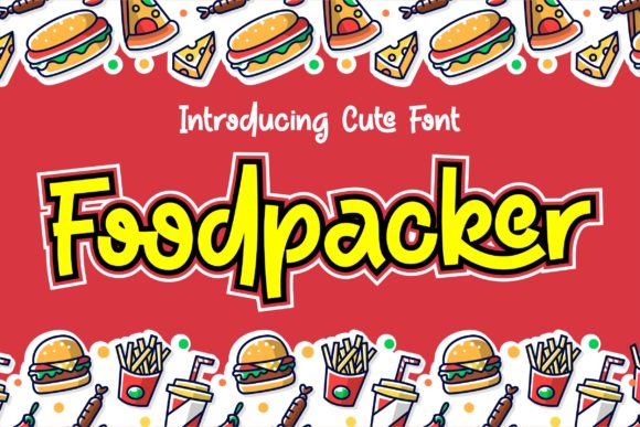 Foodpacker: A Joyful Display Font for Creative Makers