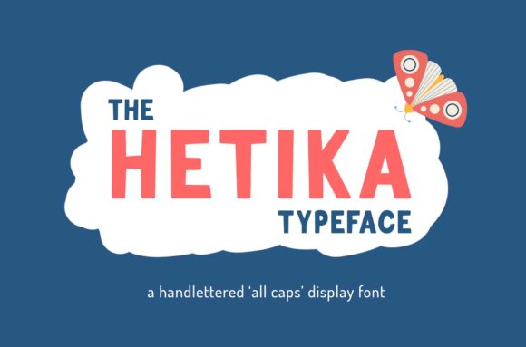Hetika: A Bold Display Font for Creative Crafters and Product Makers