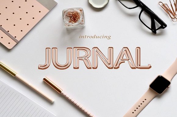 Jurnal: A Display Font for Crafters and Product Creators