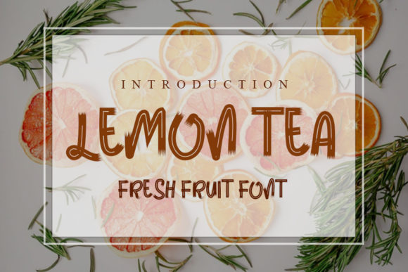 Lemon Tea: A Display Font for Creative Crafters and Product Makers