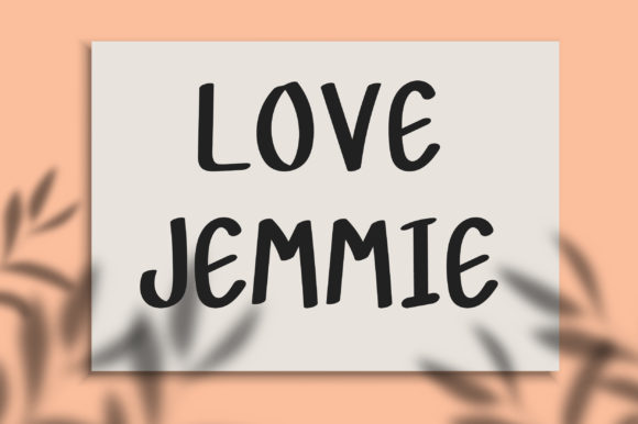 Love Jemmie: A Joyful Display Font for Creative Makers
