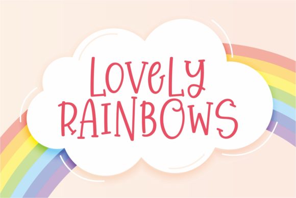 Lovely Rainbows: A Quirky Display Font for Creative Designers