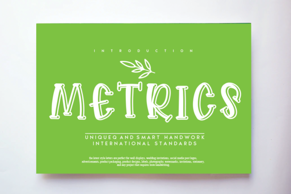 Metrics: A Joyful Display Font for Editorial Design