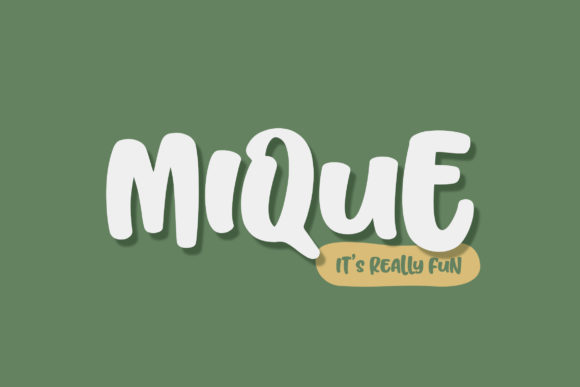 Mique: The Joyful Display Font That Elevates Your Campaigns