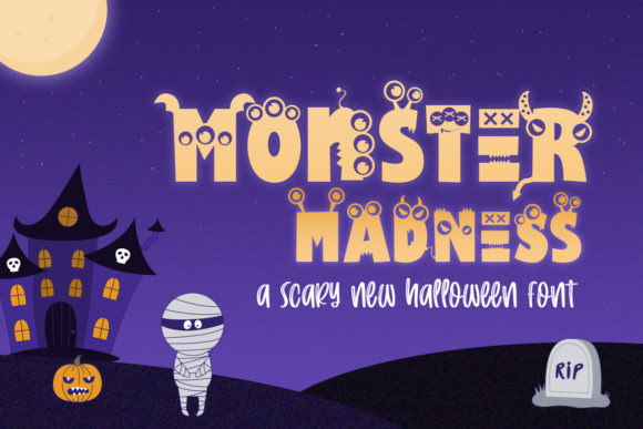 Monster Madness: A Bold Display Font for Creative Halloween Projects