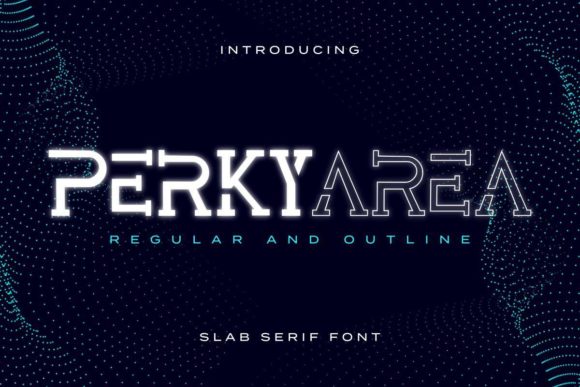 Perky Area: A Playful Display Font for Creative Product Design