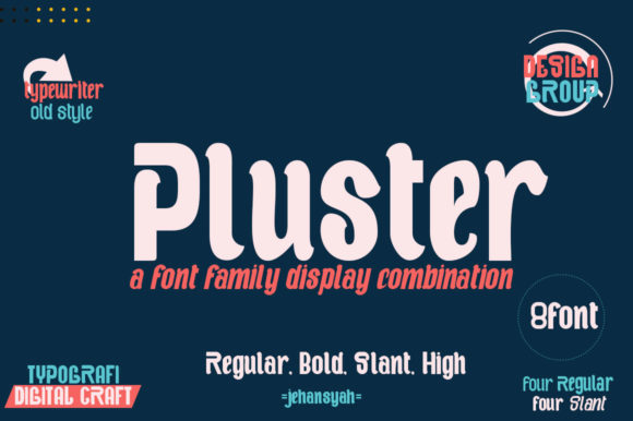 Pluster: A Bold Display Font for Impactful Web Design