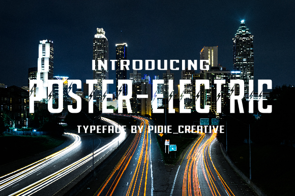 Poster-Electric: A Display Font That Elevates Branding with Personality