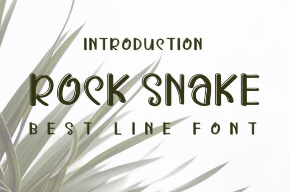 Rock Snake: A Joyful Display Font for Creative Crafters