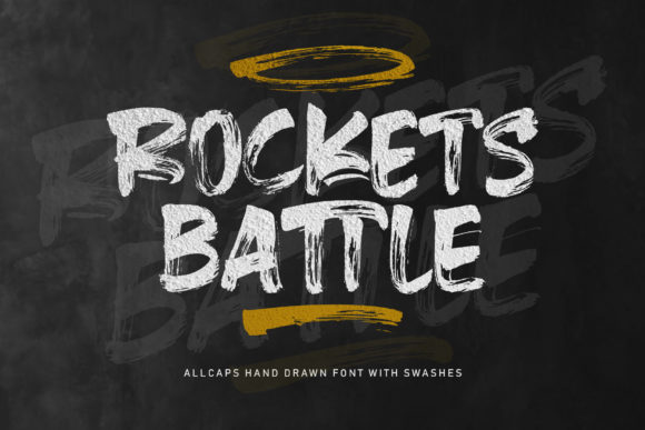 Rockets Battle: A Bold Display Font for Web Design and Branding