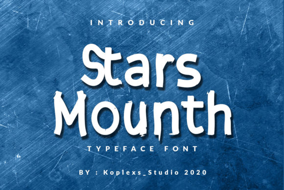 Stars Mounth: A Joyful Display Font for Creative Crafters
