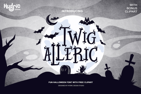 Twig Alleric: A Spooky Display Font for Halloween Creations