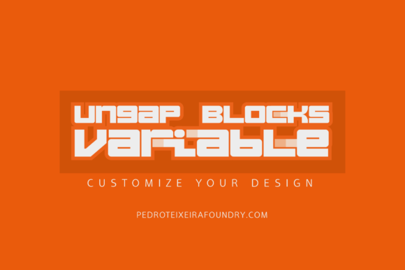 Ungap Blocks Variable: A Modern Display Font for Editorial Design