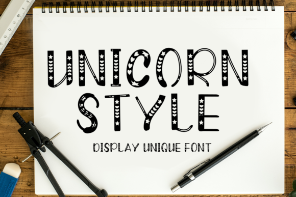 Unicorn Style: A Playful Display Font for Creative Editorial Design