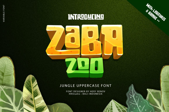 Zaba Zoo: A Friendly Display Font for Creative Branding