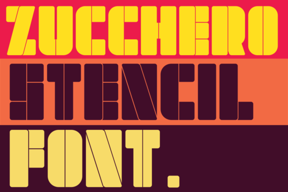 Zucchero Stencil: A Display Font for Urban Editorial Design